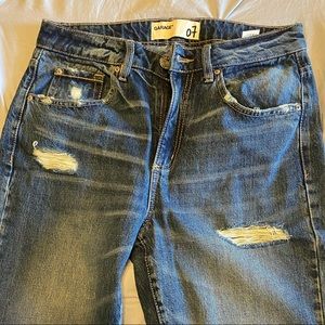 Garage ripped mom jeans